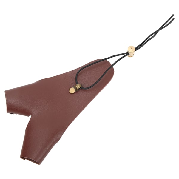 Bågskytte Handskydd PU Läder Justerbart Skytte Handskydd Handske för Traditionell Utomhus Bågskytte Brun 0.1