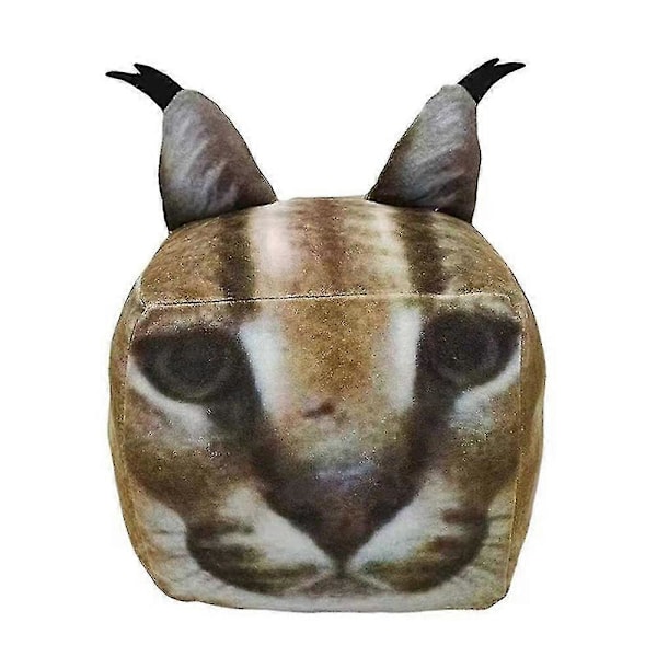 Roblox Raise A Floppa 3D Kvadratisk Katt Mjuk Fylld Dock Kitten Plysch Leksak Barn Jul Födelsedagspresent