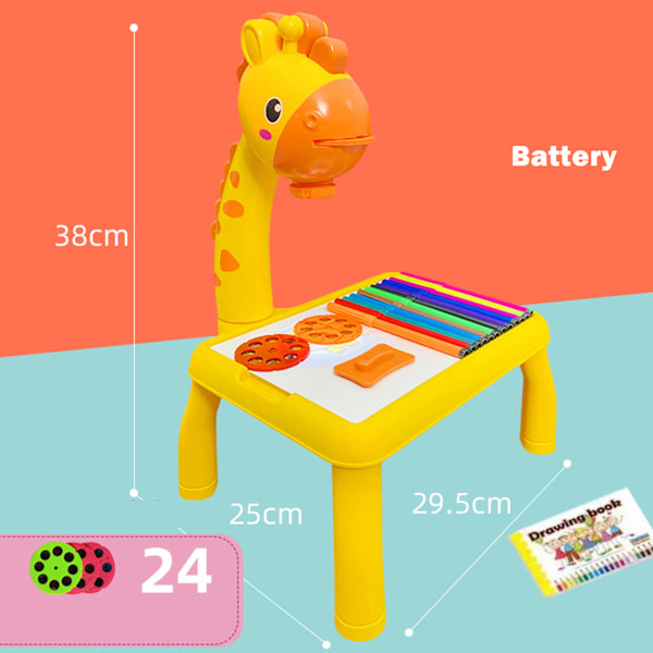 Lasten Piirustusprojektorin Pyyhittävä Piirustuslevy 72 Kuviolla Opettavia Leikkikalut 72 Patterns