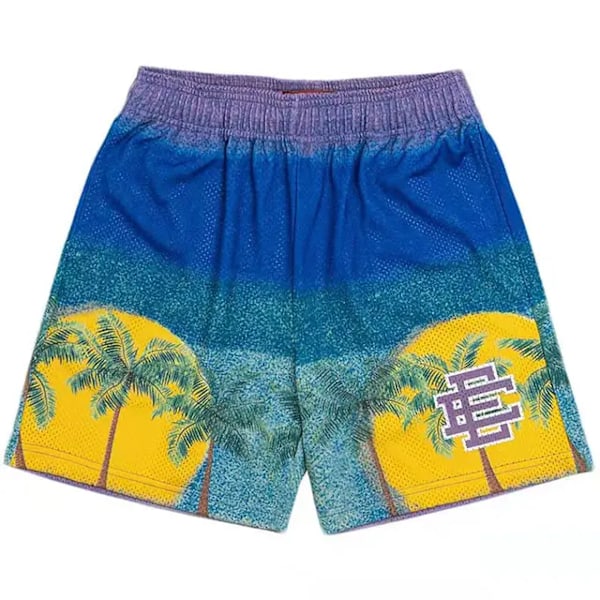 Shortsit rentoon käyttöön, koripalloon, urheiluun, rantashortsit, sininen blue L