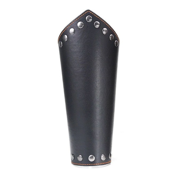 1 st Armband Läder Punk Bred Cykling Handledsskydd black