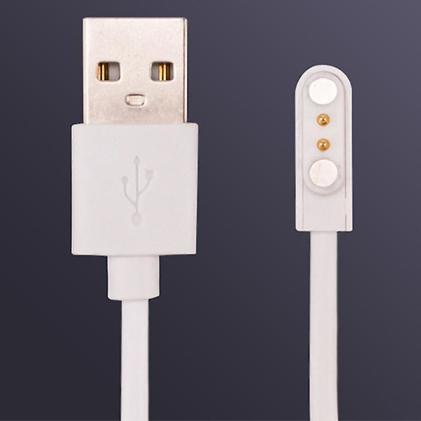 1 stk. Universal Smart Watch Opladerledning, Magnetisk Opladerkabel 2 Pin 4 Pins USB Oplader til Smart Watch 7.62mm 2.84mm 4mm [kk] v 4.0mm size 2pin
