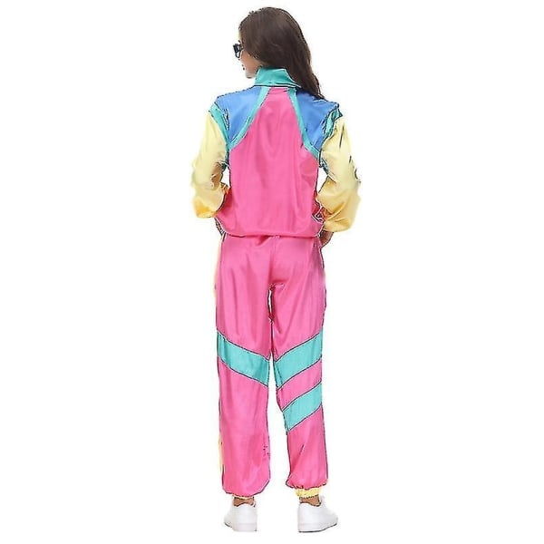 80'er/90'er retro træningsdragt, shell jumpsuit festkostume mænd man M