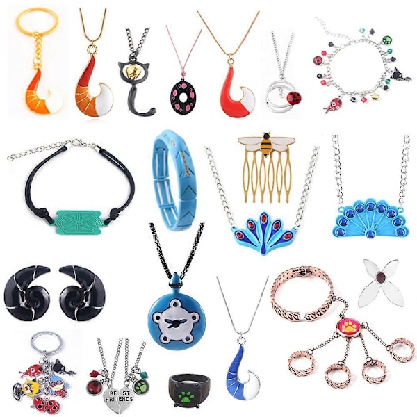 Tyttöjen Naisten Korut Riikinkukko Kaulakoru Riipus Käärmerannekoru Satukirjat Cosplay Korut Asusteet Nainen Mies Lahjat Anime Korut Yksi Koko One Size 1
