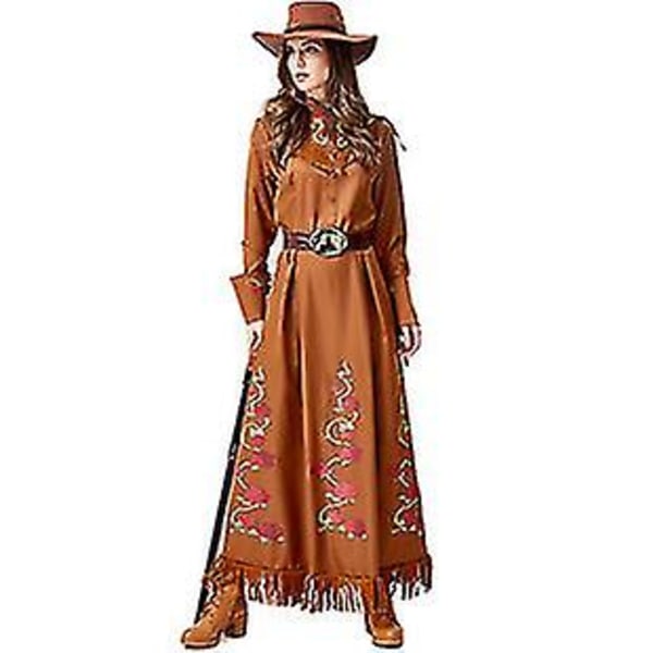 Halloween Kostymer Grand Theft Phantom Western Cowboy Dress Thorny Rose Bandit Train Mann Kvinne Villmark Jeger Kostyme 180cm
