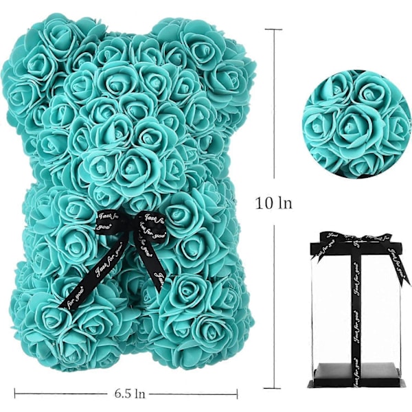 Blommor Rosbjörn, Ros Nallebjörn, Blombjörnunge [HK] Blue