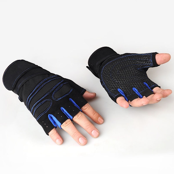 Kuntosalikäsineet Fitness Painonnostokäsineet Kehonrakennus Treeni Musta Black XL