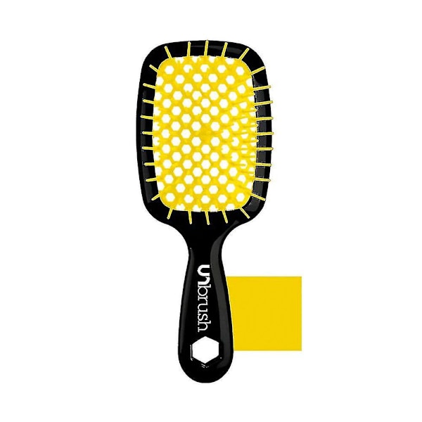 Ventilerad utredningsborste för vått och torrt hår Yellow