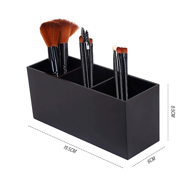 Sort opbevaringsboks 19,5*6*8,5cm - Udsøgt og praktisk, perfekt til at skabe et rent rum