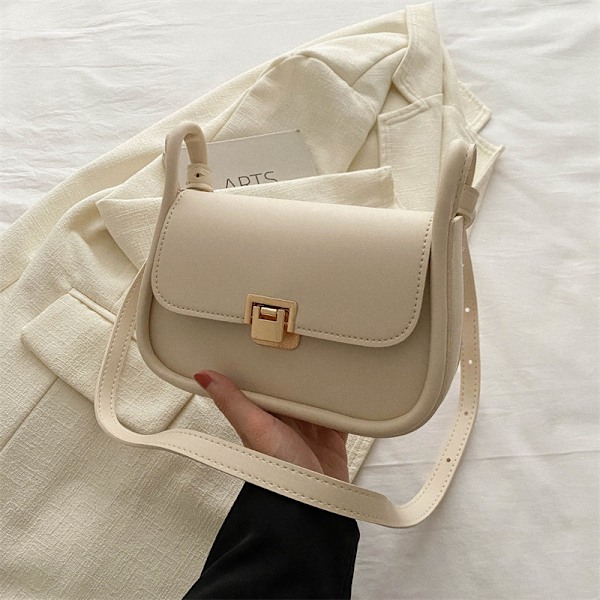 Høst- og vinterveske dame 2024 Ny moteriktig kontrastfargesøm Underarmsveske Instagram-stil Crossbody-veske Skulderveske S Liten firkantet Road Green