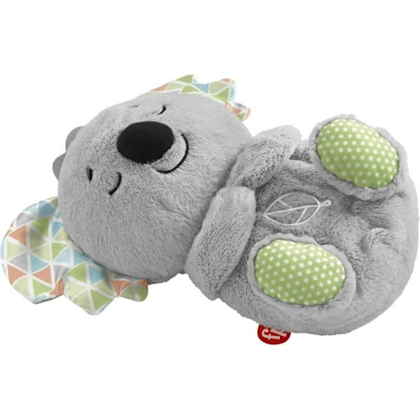 Fisher-Price Soothe 'n Snuggle Koala, plys lydmaskine babylegetøj med realistisk åndedrætsbevægelse