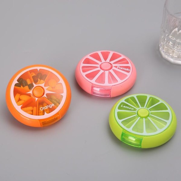 Pillerask medicinförvaring pillerask veckopiller 7 orange oransje