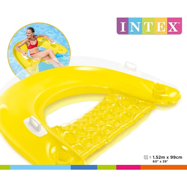 INTEX Kelluva tuoli Sit'n Float 152x99 cm Blue Blå
