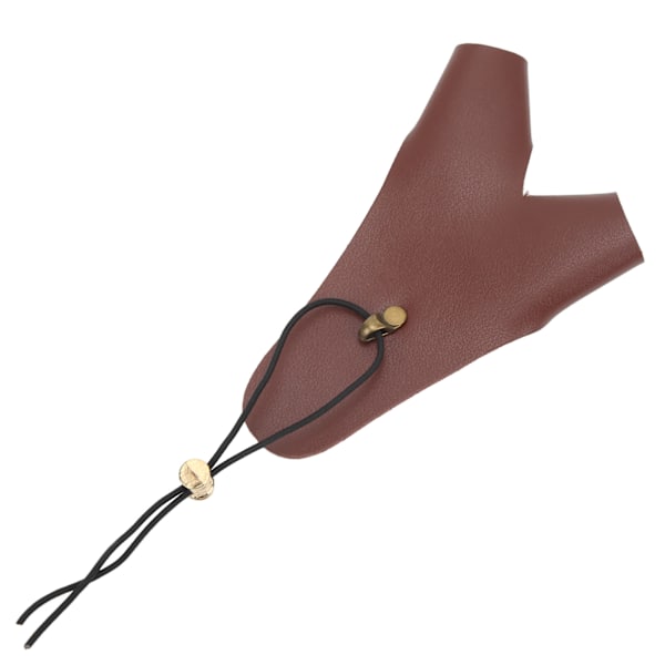 Bågskytte Handskydd PU Läder Justerbart Skytte Handskydd Handske för Traditionell Utomhus Bågskytte Brun 0.1