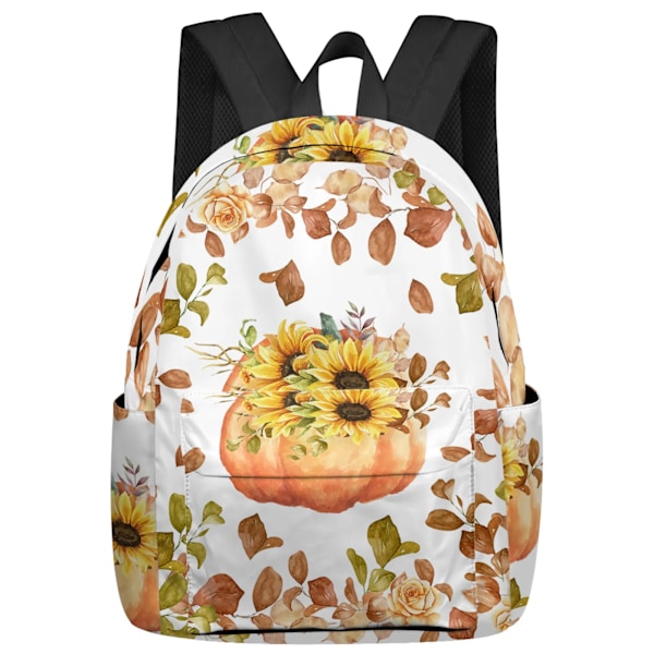 Akvarell Lila Blomma Fjäril Ryggsäckar Tonåringar Student Skolväskor Laptop Ryggsäck Män Kvinnor Resa style 9
