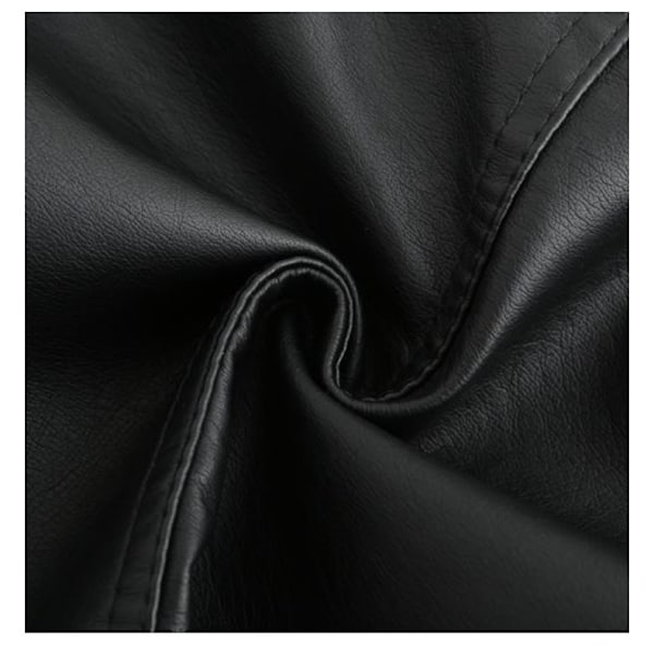 Fuskekopperjakker for kvinner, motorsykkeljakke svart black XL