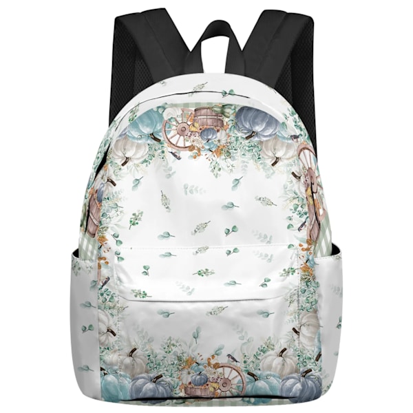 Akvarell Lila Blomma Fjäril Ryggsäckar Tonåringar Student Skolväskor Laptop Ryggsäck Män Kvinnor Resa style 6