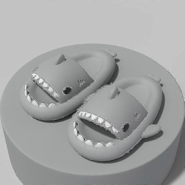 Shark Tøfler Sklisikre Dusj Badesko Myke Sommersandaler For Jenter Og Gutter Nye 24 25 24 25 grey