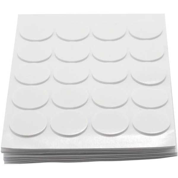 200 vekestickers, laget av varmebestandig lim og fester godt til lyset i varm voks