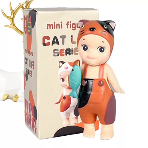 Sonny Angel HIPPERS - Original Mini Figur, Begrenset Utgave, Forseglet Blindboks - Cat Life Serie 9pc #8