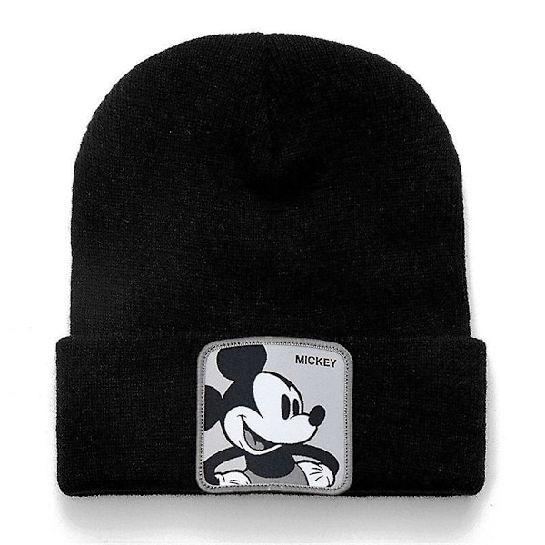 Huer til kvinder og mænd, strikket beanie, vinterhuer strækbar blød hue, varme strikkede vinterhuer, gaver Mickey