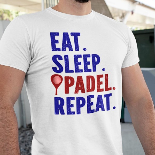 sports t-shirt . Vit Eat Sleep Repeat sports trøje S Small s