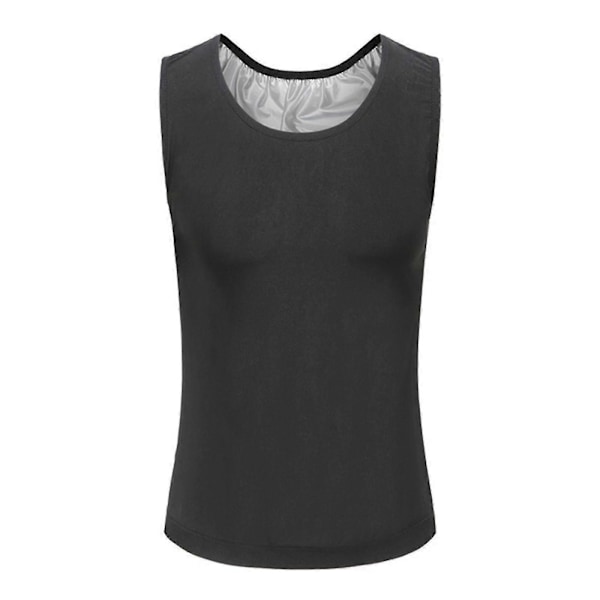 Gynekomasti Kompressionstanktopp, Kompressionsskjorta Män Silver Silver 4XL-5XL
