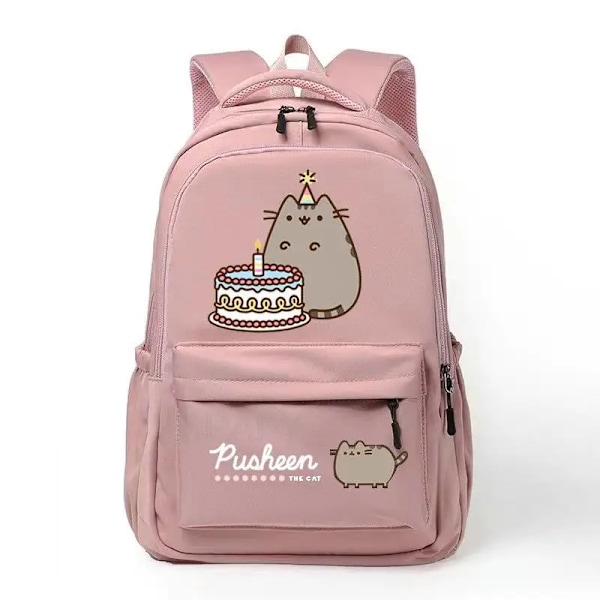 Kawaii Tjock Katt Ryggsäck Mode Canvas Ryggsäck för Kvinnor style 7