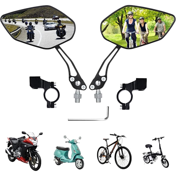 Cykelbackspejl, elbil backspejl, elektrisk