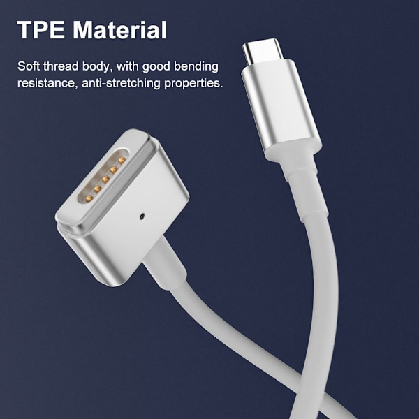 Laddkabel USB Typ-C till Magsafe 1 2 FÖR MAGSAFE 2 FÖR for Magsafe 2 for Magsafe 2