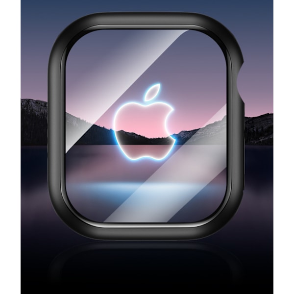 2 stk. Vandtætte Etuier Kompatible med Apple Watch 41mm Series 8 med Hærdet Glas Skærmbeskytter Hårdt PC Bumper Etui