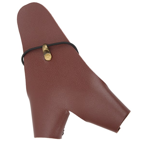 Bågskytte Handskydd PU Läder Justerbart Skytte Handskydd Handske för Traditionell Utomhus Bågskytte Brun 0.1