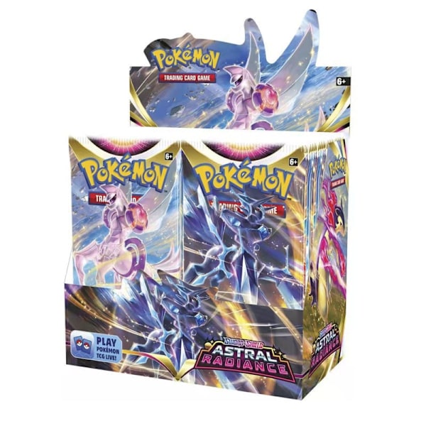 REA! 360 st Presentförpackning Evolving Skies Booster Pack för Barn Tecknad Söt Lek Kort Papper (SS10 Astral Radiance) SS10 Astral Radiance