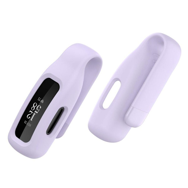 Silikoneetui med klips og spænde til Fitbit Ace 3 / Inspire 2 - Lyslilla Purple Lila
