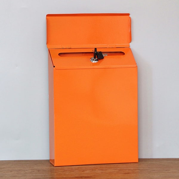 Brevlåda Brevförvaringslåda ORANGE Orange