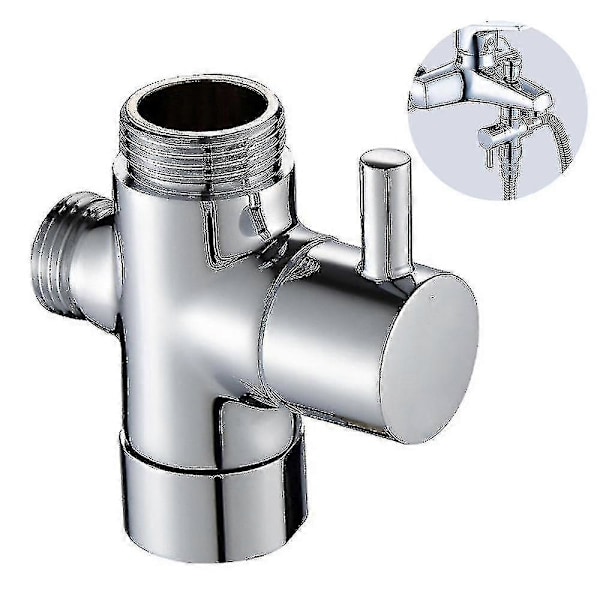 Omleder Mikser Badekar Dusj 3-veis Omlederventil Solid Messing G 1/2 Tommers Dusjadapterventil SwitP20211224717