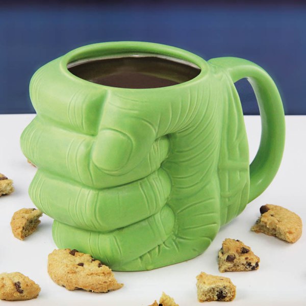 600ml Infinitely Good Heminredning Center Hulk Näve Formad 3D Keramisk Kaffemugg Tecknad Kopp