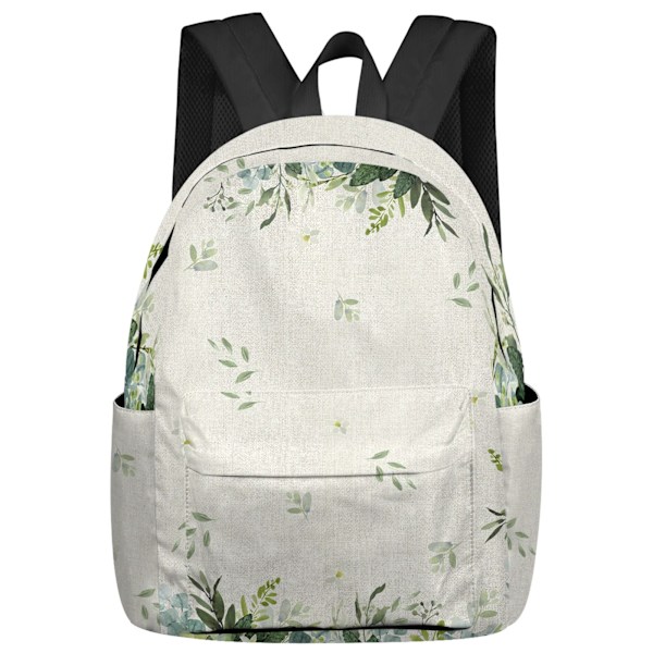 Akvarell Lila Blomma Fjäril Ryggsäckar Tonåringar Student Skolväskor Laptop Ryggsäck Män Kvinnor Resa style 11