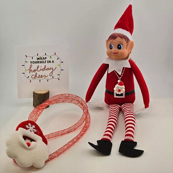 Jultomte-rekvisita för 2024, 12/24 dagar av jultomteaktiviteter, nedräkningspresent 24 Days