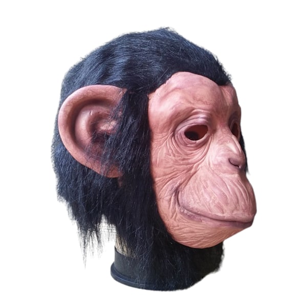 Gorilla Apa Full Latex Mask Halloween Fest Dräkt för Vuxna Cosplay