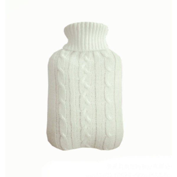 Varmvattenflaska med mjukt skydd för Cover White