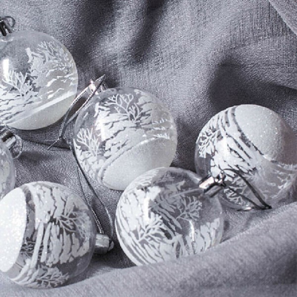 6 st julgranskulor julgranshängande prydnader 6Pcs
