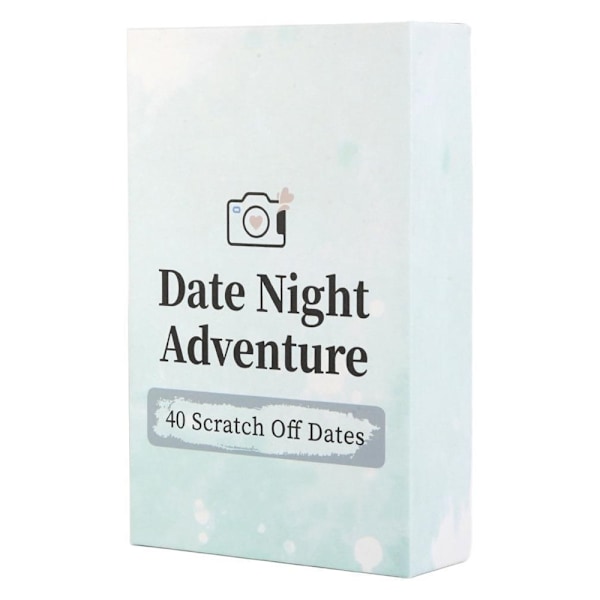 Date Night Äventyrs-Kortspel för Par - 40 Skraplotter med Datumidéer