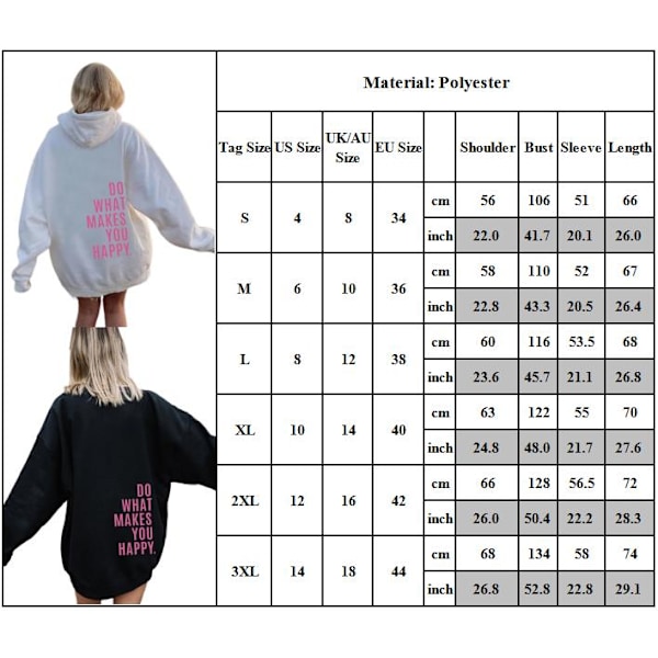 Do Wh s Yo Hppy Sweatshirt Person Hoodie Person Hoodie För Män Kvinnor Hoodie Tröja ,S-3XL Grey L