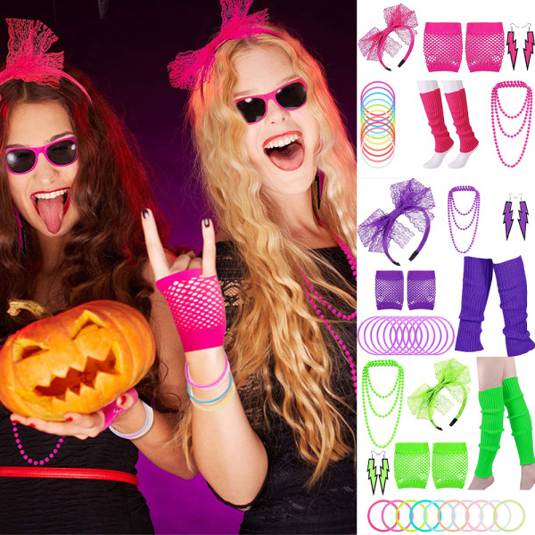 Kvinnor Flickor Cosplay kostymer Set Ben Fancy Outfit Mode purple