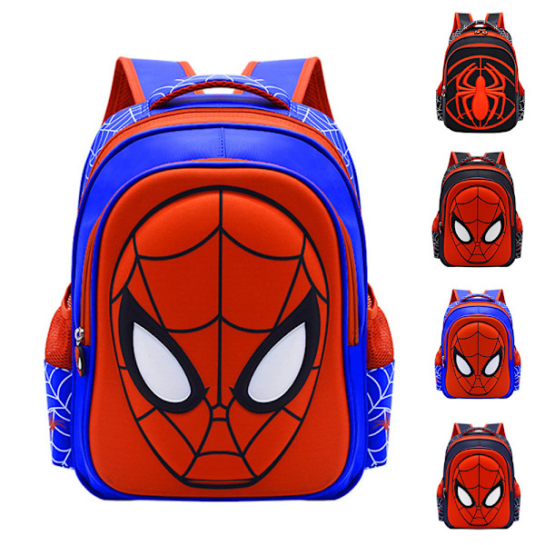 Spiderman Cartoon Barnryggsäck för Barn Rollspel Skolväska Resväska Lätt och Hållbar Lämplig för Flickor och Pojkar #1