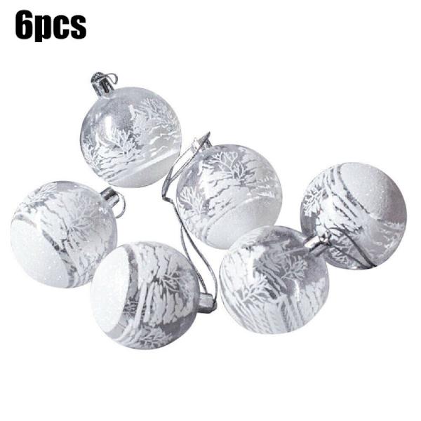 6 st julgranskulor julgranshängande prydnader 6Pcs