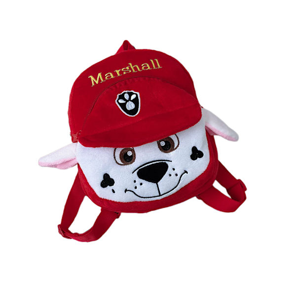 PAW Patrol förskoleplyschryggsäckar för studenter, fodral med skolväskor för barns skolväska lätt Red 19x22x7.5cm