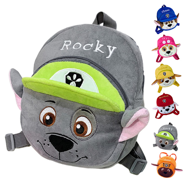 PAW Patrol förskoleplyschryggsäckar för studenter, fodral med skolväskor för barns skolväska Lätt Orange 19x22x7.5cm