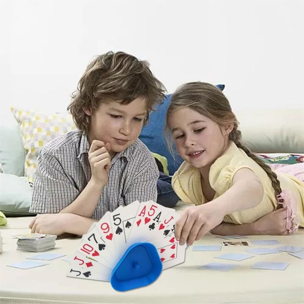 4st Hands-Free Triangle Poker korthållare för festspel för familjer